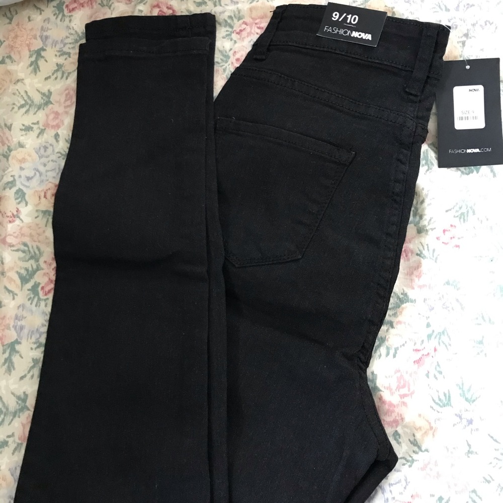 Black high waisted fashion nova jeans